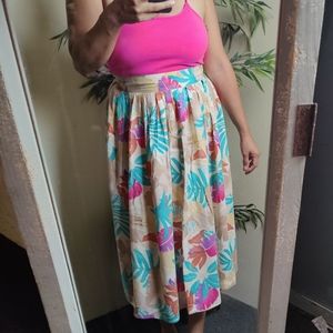 Vintage floral print midi